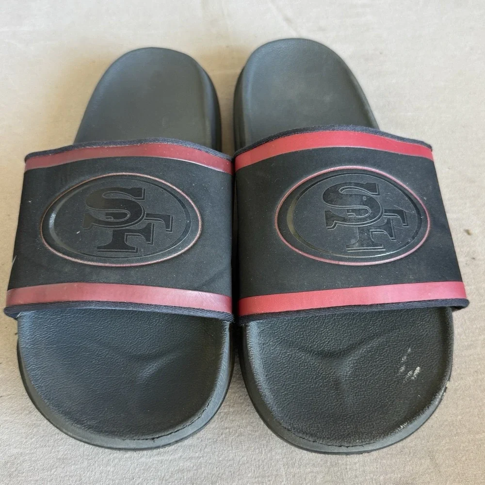 Size 11 - Nike Offcourt NFL San Francisco 49ers Slides Black/Red DD0504-001